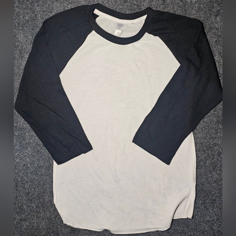 Alternative Black and White Raglan Sleeve Shirt